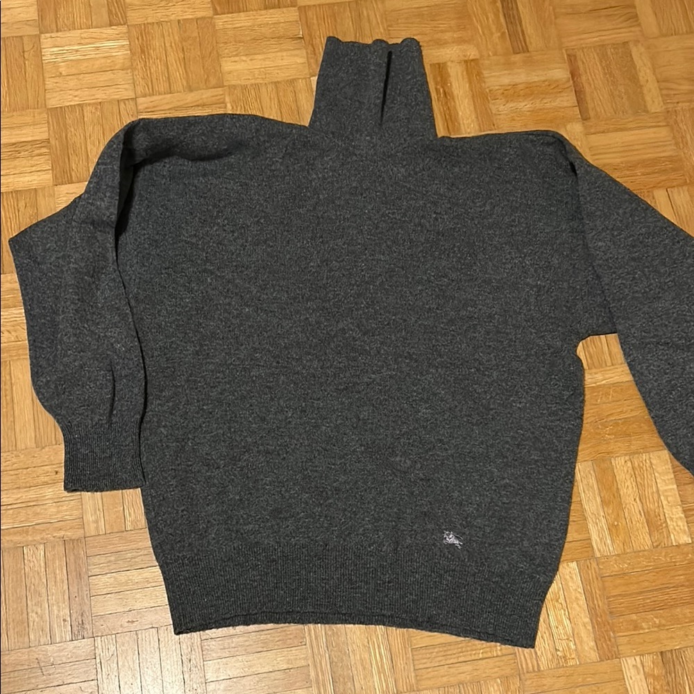 Men's Gray Turtleneck Sweater